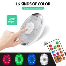 Светодиодный светильник с регулируемым сенсорным датчиком, Радиочастотный пульт дистанционного управления, Светодиодный точечный светильник, беспроводной светильник, маленький ночной Светильник для шкафа, коридора, cabine