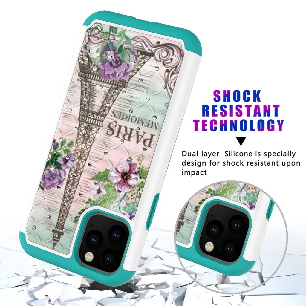 Dream Crystal Style Phone Case For iPhone 11Pro Max Dirt-resistant Slim Fashion Soft Cases Shockproof Dust-proof Phone Case