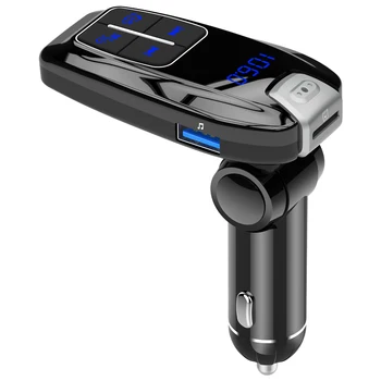 ホットカーキット Fm トランスミッターワイヤレス車ラジオアダプタ MP3 プレーヤー Bluetooth FM 変調器車の高速充電器、ハンズフリー通話