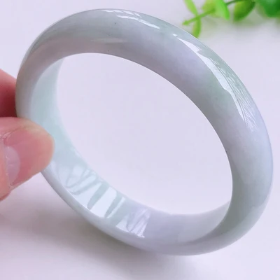 

Natural Burmese Jadeite Light Color 54-62mm Bracelet Elegant Princess Jewelry For Mom For Girlfriend