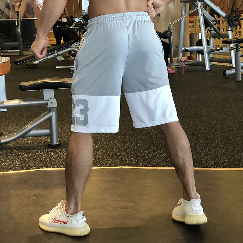 Men Sportswear Gym Sports Running Shorts Number 23 Letter Basketball Shorts Sport Zipper pocket Workout Training basketball shorts,running shorts