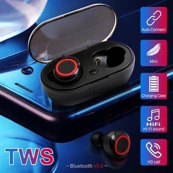 

TWS-A2 Wireless Earphones With Microphone Sport Gaming Headset Bluetooth 5.0 Headset mini Earbuds Noise Reduction Control Button