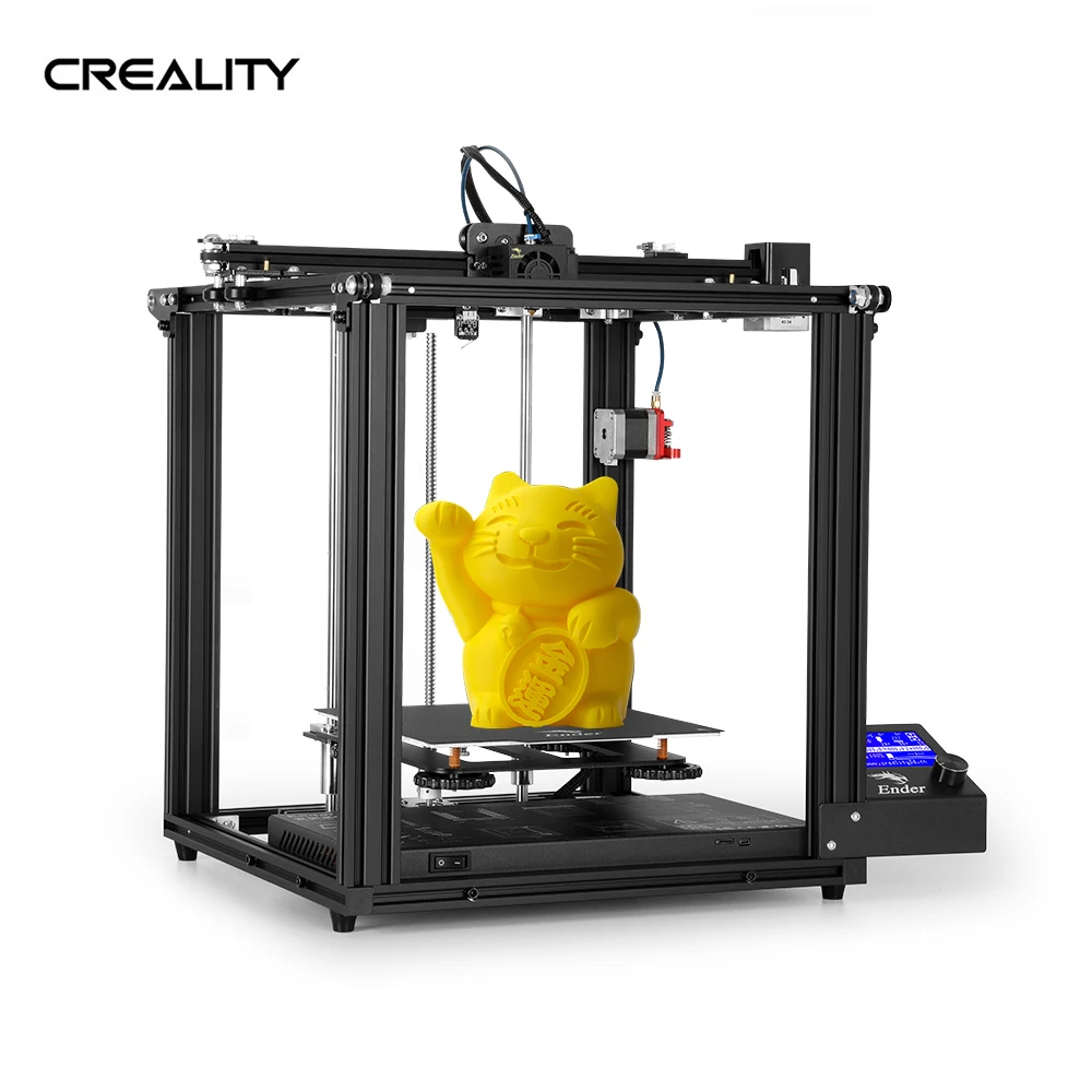 Creality 3D Ender-5 Pro Высокоточный 3d принтер DIY комплект с обновлением Бесшумная материнская плата PTFE трубки металлический экструдер 220*220*300