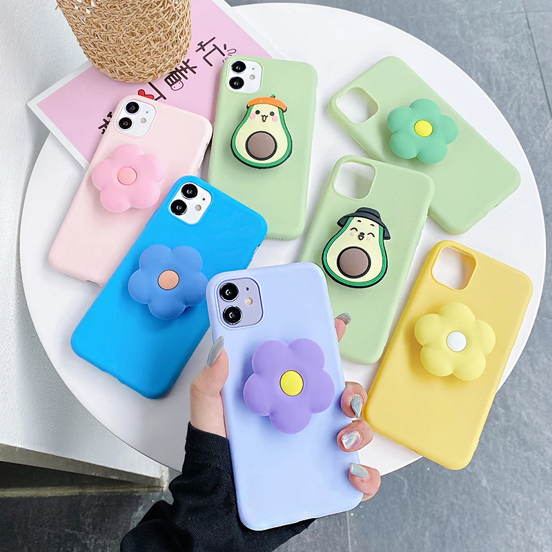 Чехол для телефона с подставкой в форме цветка Samsung Galaxy M30 prime M20 M10 M01 M21 M32 M31 J8J6J2A6A