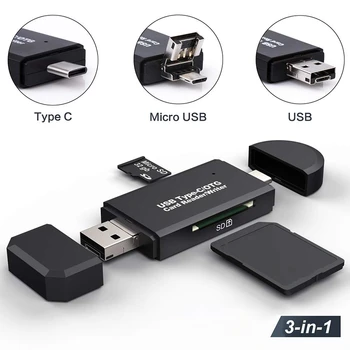

SD Card Reader USB 3.0 Card Reader Micro TF SD Reader Smart Memory Card Adapter Type C Cardreader USB 2.0 Micro OTG for Laptop