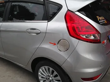 

For Ford Fiesta 2009-2012 High-quality stainless/ABS Chrome Fuel tank cover decoration Patch Anti-scratch protection Car styling