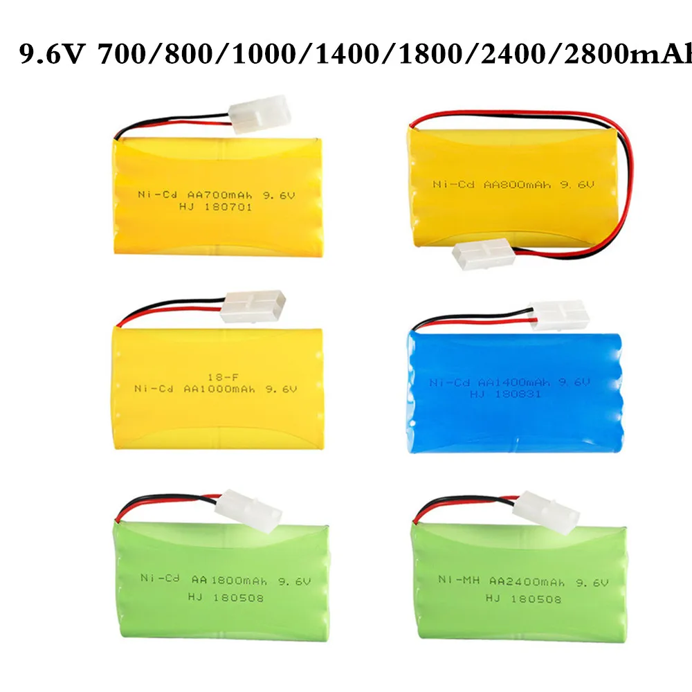 9.6V 700Mah 800Mah 1000Mah 1400Mah 1800Mah 2400Mah 2800Mah Rc Giocattolo Eletric Di Illuminazione Securty Faclities Aa 9.6V Ni-Cd Ni-Mh Batteria
