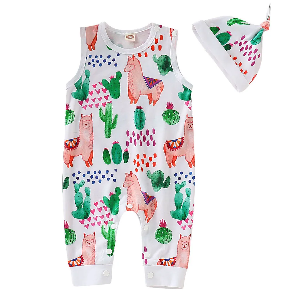 NewbornBaby/Детские летние комбинезоны с героями мультфильмов для маленьких мальчиков и девочек; одежда - Цвет: White