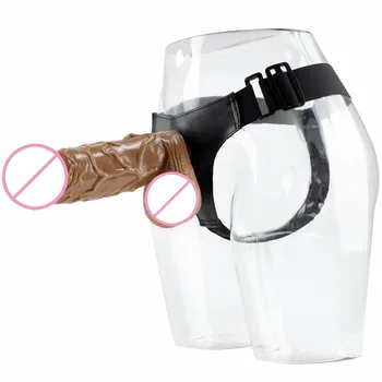 26*7CM Strap On Dildo Super Huge Dildo Horse Big Cock Sex Toys Soft Strap ons Giant Huge Long Dick Leather Strapon Harness 4