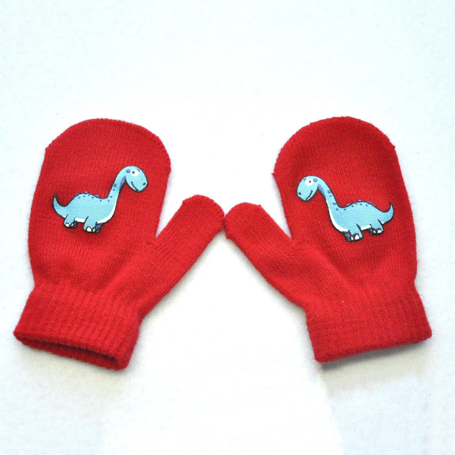 Children's Finger Toothbrush 1 Pair Cartoon Anti-grasping Warm Gloves Protection Baby Mitten Cute Unisex Girls Boy Cute Kawaii Dinosaur Newborn Love Face pacifier for baby Baby Accessories