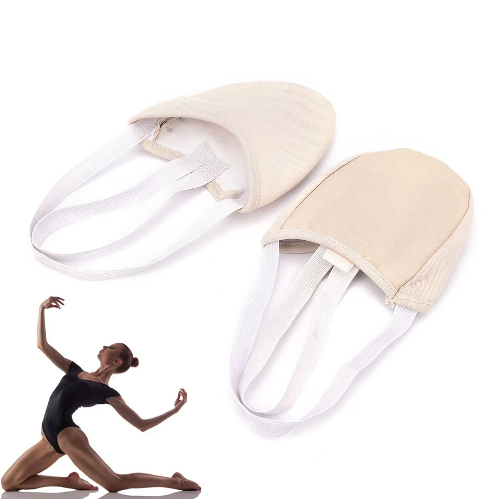 Child Adult Gymnastics Skin Sole Shoes Dancing Dance Pads Insoles Half Length Rhythmic Gymnastic Roupa Ginastica | Спорт и