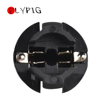 

FLYPIG 10PCS T10 Car Light Socket Twist Lock Wedge W5W 168 192 194 Wedge Instrument Panel Dash Light Base Twist Socket