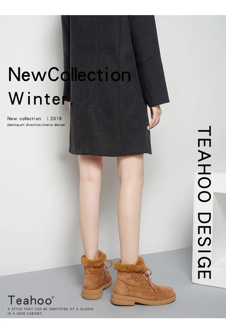 winter new snow boots women's fashion simple solid color plus velvet warm and comfortable casual boots