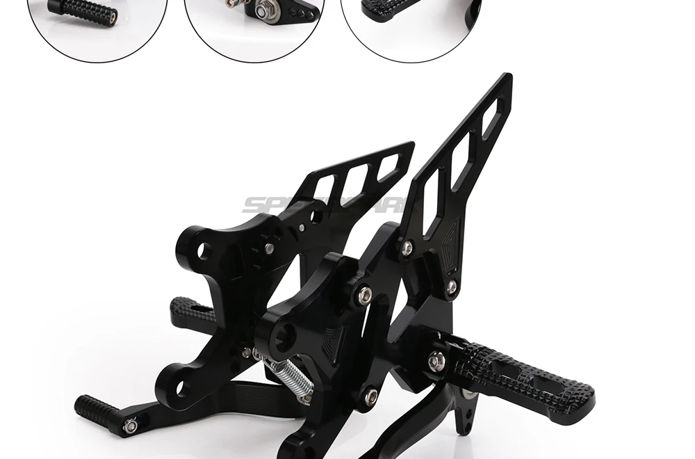 Педаль мотоцикла CNC алюминиевая регулируемая педаль Rearset подножки для ног для Kawasaki Z900 аксессуары