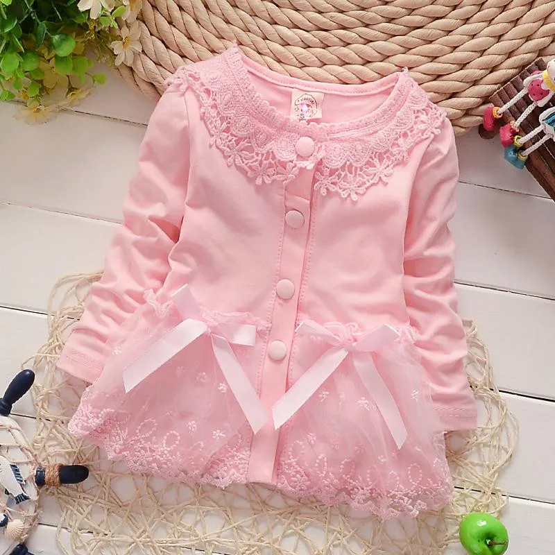 

2019 Autumn Clothing Baby Girls Long-sleeved Coat Girls' Wind Coat Cardigan Infant CHILDREN'S Wear Clothes 0-1-2-3-Year-Old Semi