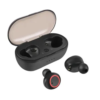 L21真ハイファイワイヤレスbluetooth 5.0ヘッドセットスポーツイヤホン3Dとマイクイヤホンポータブル磁気充電ボックスイヤフォン