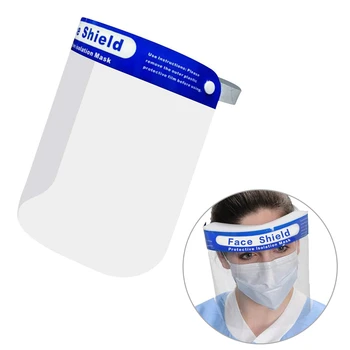

5pcs Full Face Shield Anti-droplets Anti-fog Dust-proof Protective Cover Transparent Eyes Protector Safety Mask Welding Tool