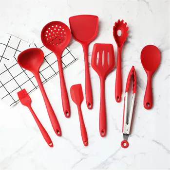 

Nonstick Cookware Set Kitchen Processing tools Silicone Spatula Spoon Kitchen Utensils DIY Kitchen Cooking Tools