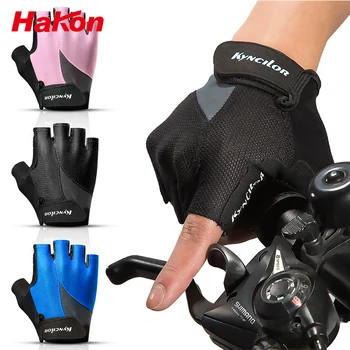 

Sports Riding Half Finger Shockproof Bicycle Gloves Fitness Gloves High-strength Nylon Fabric For Men and Women Red Black Blue