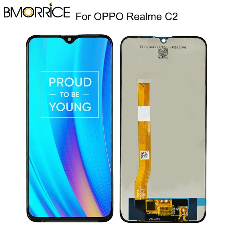 ЖК-дисплей для OPPO Realme C2 RMX1941 ЖК-дисплей сенсорный экран дигитайзер стекло комбо сборка запасные части 6,1 дюймов