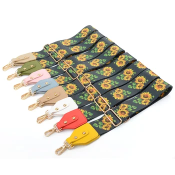

Nylon Fashion Colorful Belt Bag Belt Rainbow Flower Bag Accessories Replacement Wide Straps For Shoulder Handbag Crossbody Bags