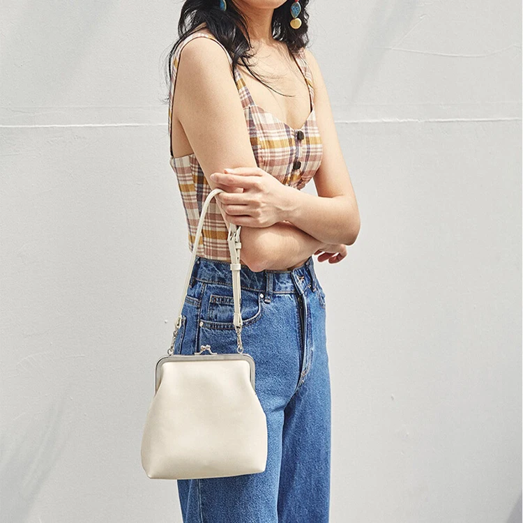 vintage bag bags pu leather kiss lock women's handbags (6)