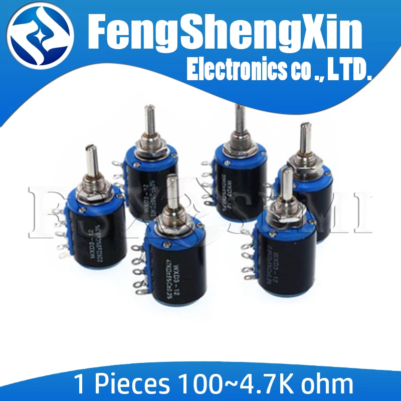 1 шт. Φ 100 220 470 1K 2K2 3K3 4K7 10K 22K 33K 47K Ohm 100R 220R 470R 2 K 3 4 7 WXD3 12 1W Вт проводной