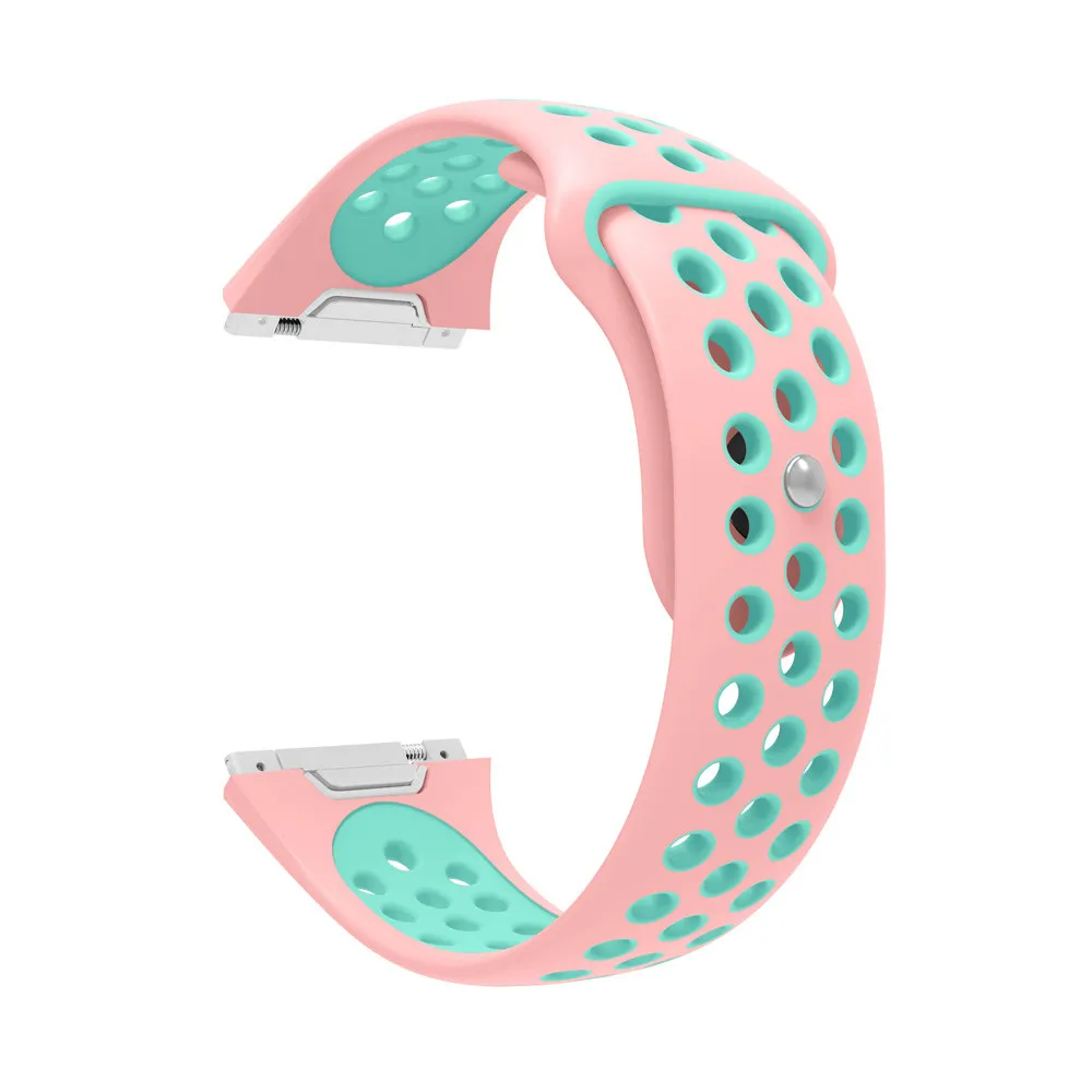 Apple Watch Band модный двухцветный спортивный силиконовый браслет ремешок для Fitbit Ionic длина ремешка 225 мм ремень для часов