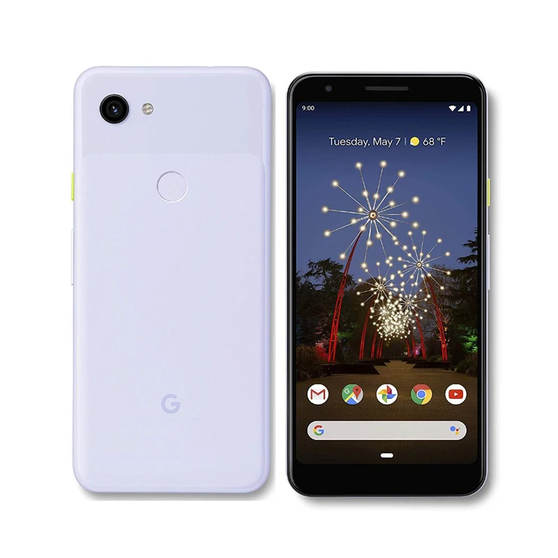 Разблокированный сотовый телефон Google Pixel 3A Snapdragon 670 LTE 5," экран 4 ГБ ОЗУ 64 Гб отремонтированный телефон - Цвет: blue white