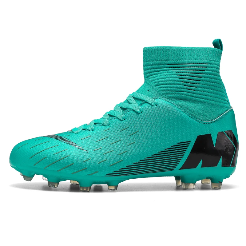 

Outdoor Men Boys Soccer Shoes Football Boots High Ankle Kids Cleats Training Sport Sneakers Size 35-45 Dropshipping