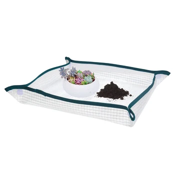 

Portable Foldable Leakproof Planting Opretaion Mat Reusable Anti Dirty PE Coating Home Flower Seedling Gardening Supplies Potted