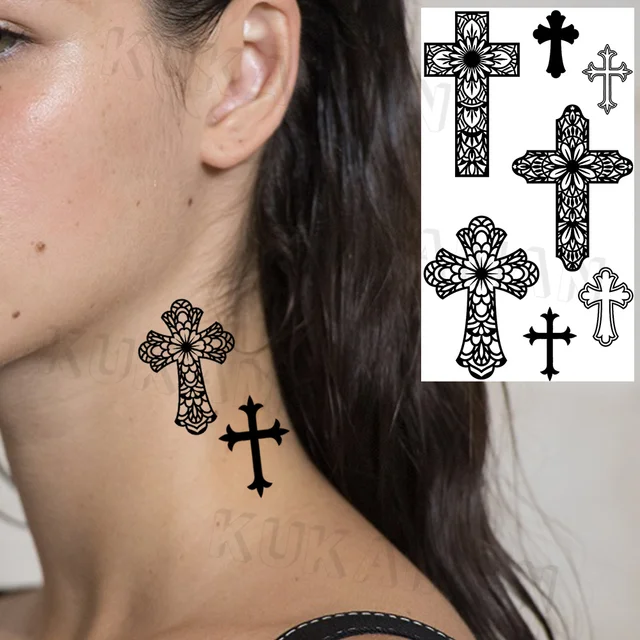 Unique Crown Tiger Thorns Temporary Tattoos For Man Woman Fake Skull  Feather Butterfly Lion Tattoo Sticker Realistic Small Tatoo|Hình xăm tạm  thời| - AliExpress