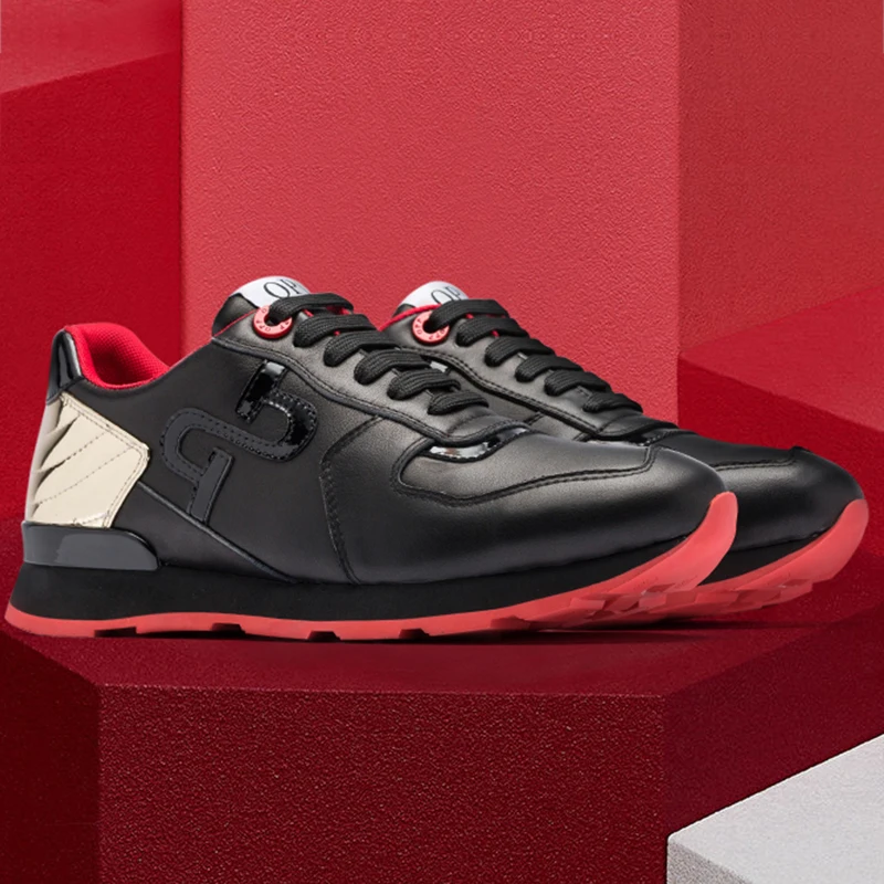 Мужская Спортивная обувь OPP модная повседневная из натуральной кожи на шнуровке