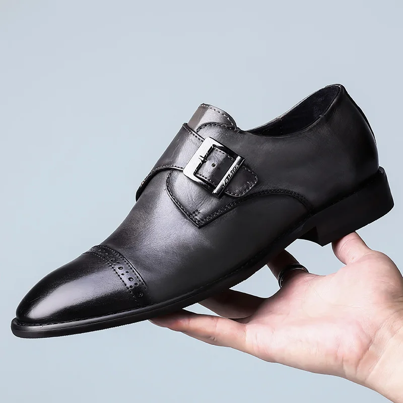 

New outdoor Italian Mens Genuine Leather Shoes Luxury Wedding Shoes Men High Quality Office Loafers Man Casual Wedding Shoes