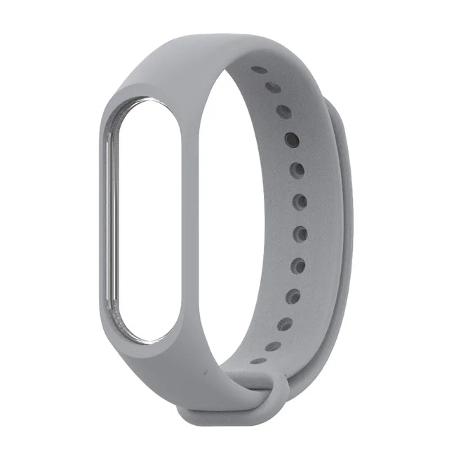 Серый Симпатичный сменный Браслет для Xiaomi mi Band 3 ремешок для Xiao mi correa mi band 4 ремешок pulseira mi band 4 3 браслет mi band - Цвет: Серый