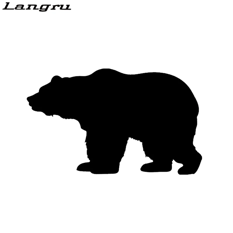 

Langru 14.7*9CM Brown Bear Animals Graphic Car Sticker Decoration Bumper Window Decoration Vinyl Accessories Jdm