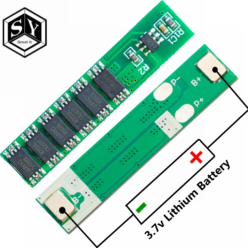 GREAT IT 1S 15A 3 7 V Li Ion 6MOS BMS PCM Защитная плата для батареи литиевой 18650 Lion|chip led|chip led 2835chip