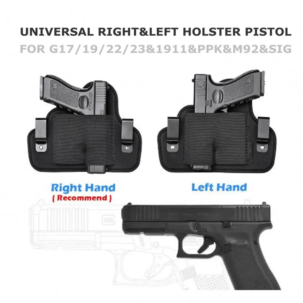 Tactical Pistol Left Right Hand Holster Glock M92 M1911 P226 G17 Cover Holster 