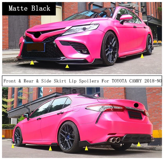 カムリスポーツ フロントバンパースポイラースプリッターリップトヨタカムリSE XSEスポーツモデルのみ2018-2023光沢のある