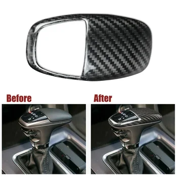 

Parts Gear Shift Knob Replacement Cover For Dodge Challenger/Charger 2015+ Carbon Fiber Trim Accessory