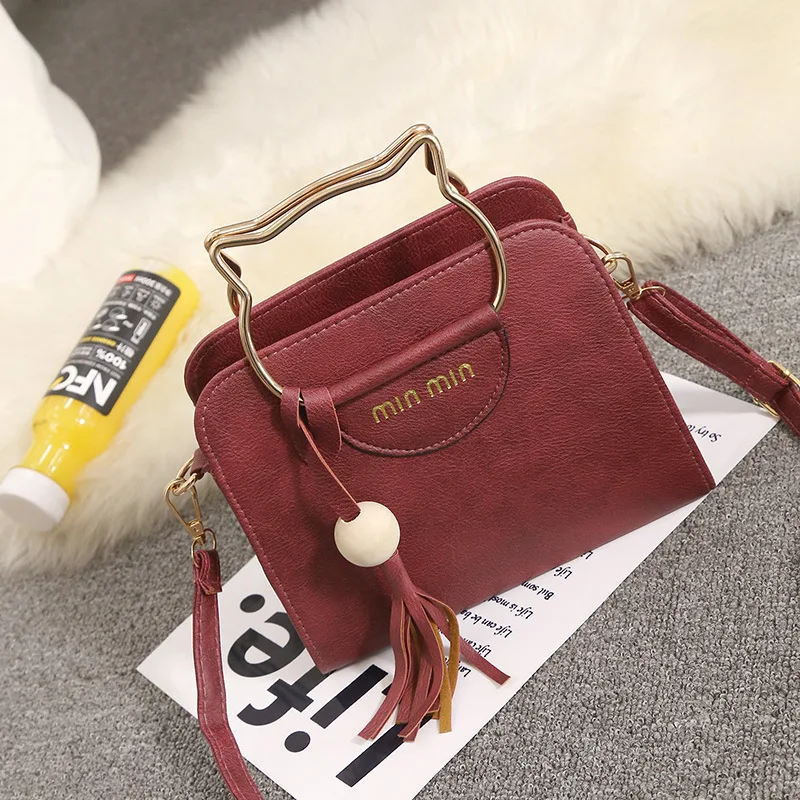 

Stereotypes Kitten Handbag-One-Shoulder-Shoulder Korean-style Retro Harajuku College Style Square Sling Bag