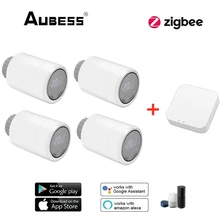 

Tuya ZigBee TRV Smart Radiator Actuator Thermostat Programmable Constant Radiator Valve Temperature Controller Support Alexa