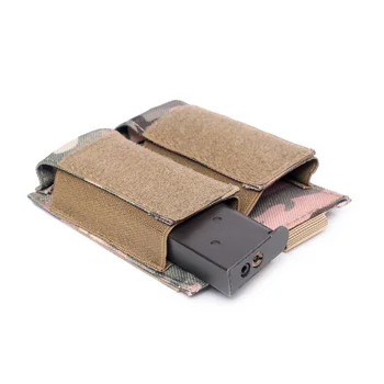 

New Arrival Hunting Pistol Magazine Pouch Double Flashlight Sheath Airsoft Ammo Pouch Paintball Game Accessory New