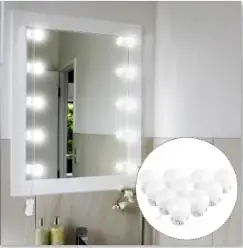 Светодиодная лампа для зеркала в голливудском стиле 10 светодиодный одов 110 В 220