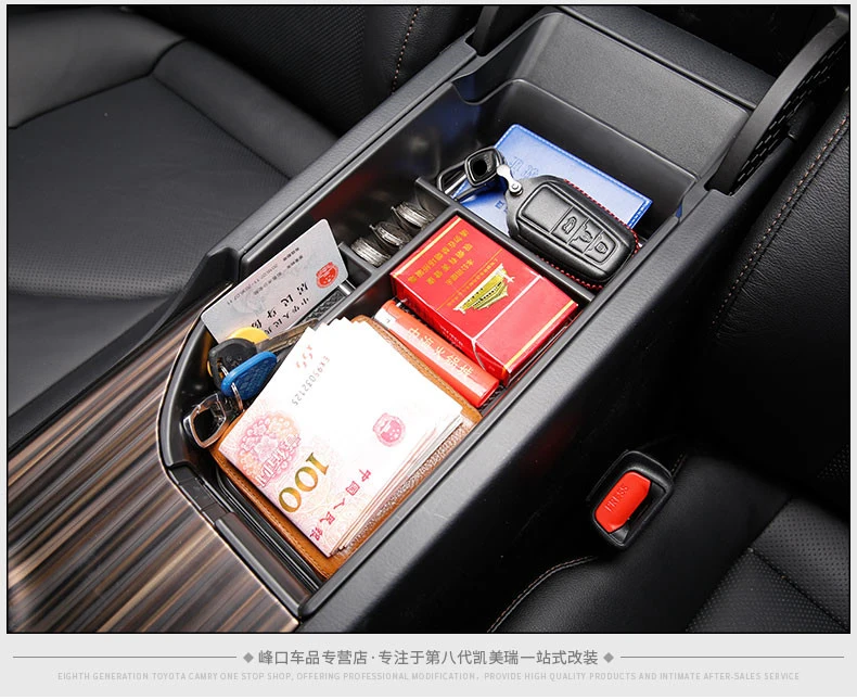 Для Toyota Camry LHD центральный автомобильный подлокотник для хранения коробка консоль подлокотник лоток держатель Чехол Контейнер для поддонов