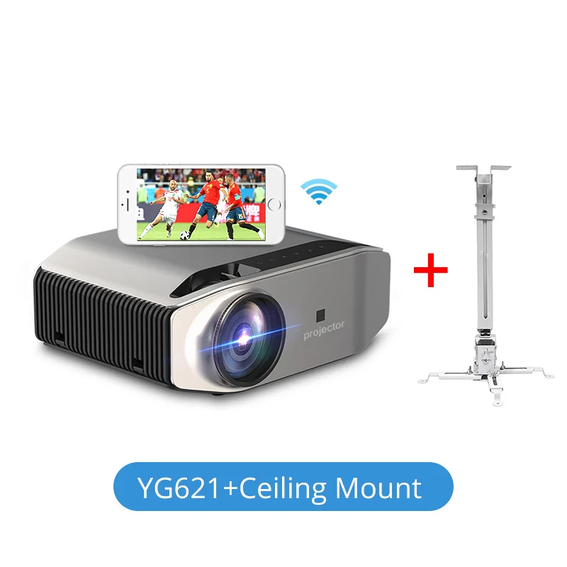 Everycom YG620 Full HD Projector Native 1080P Proyector YG621 Wireless WiFi Multi-Screen VGA USB LED Movie Beamer Home Theater projector mobile Projectors