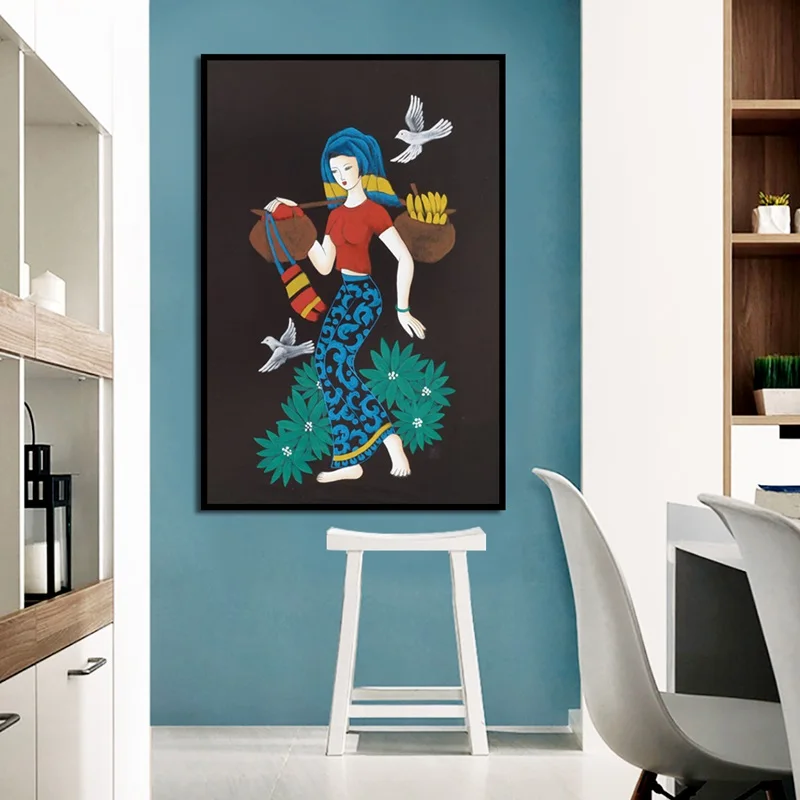 Modern Working Girl Canvas Painting Chic Posters Hd Print Nordic Wall Art Pictures For Living Room Bedroom | Дом и сад