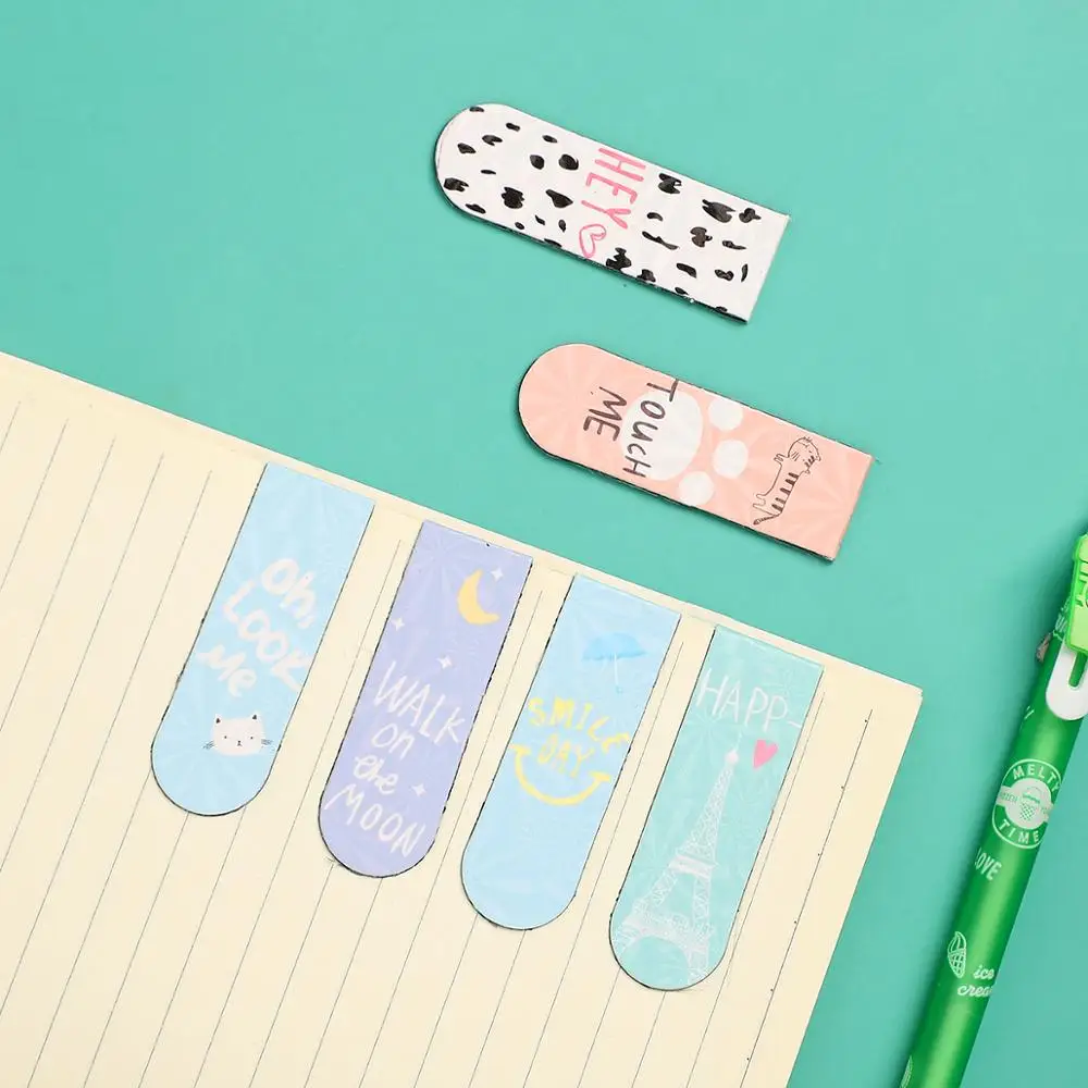 Cute Cartoon magnet bookmark life fresh bookmark creative magnetic Bookmarks For Books kawaii School supplies 6pcs/set