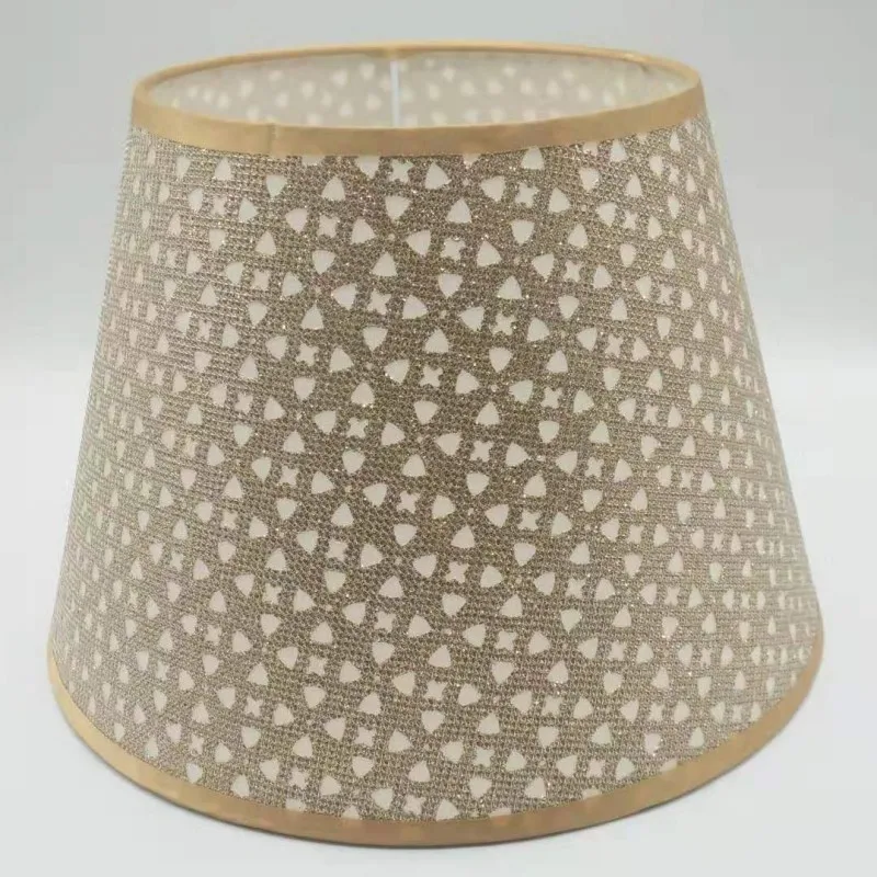 30 см E27 арт-деко абажур для настольных ламп Золотой тканевый абажур круглый абажур современный абажур для украшения дома