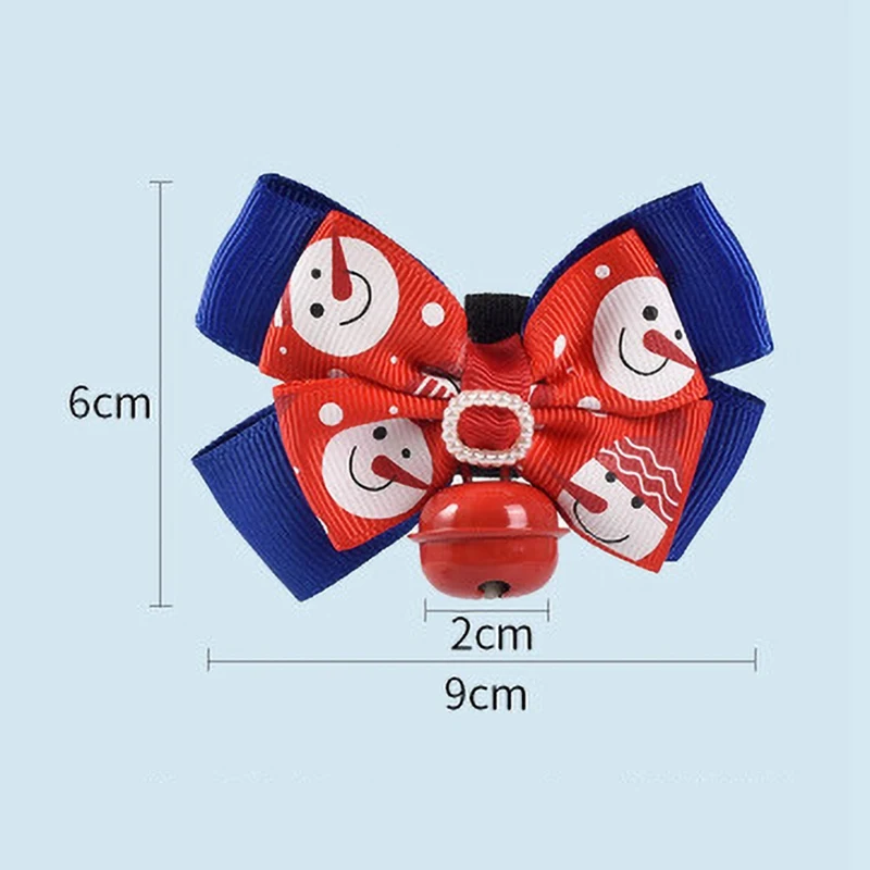 Cat Christmas Bowknot Necktie Attaches To Pet Collar Festival Decoration Accessories